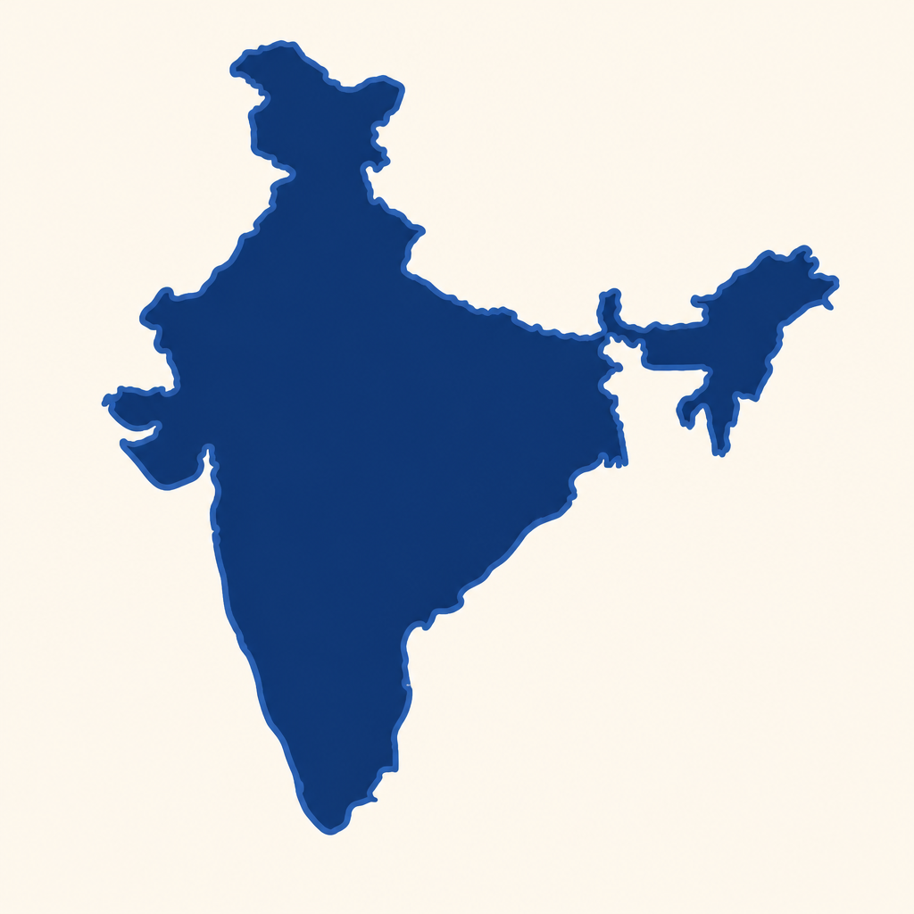 Map of India showing GatiExpress Packers and Movers service cities